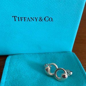 Tiffany & Co Elsa Peretti 925 sterling silver eternal circle earrings